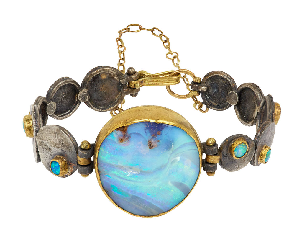 Flashy Australian and Silver Squash Bracelet