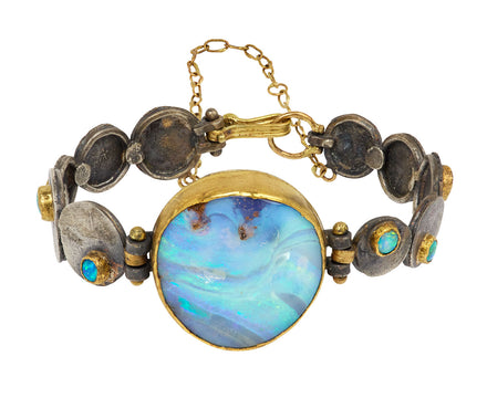 Flashy Australian and Silver Squash Bracelet