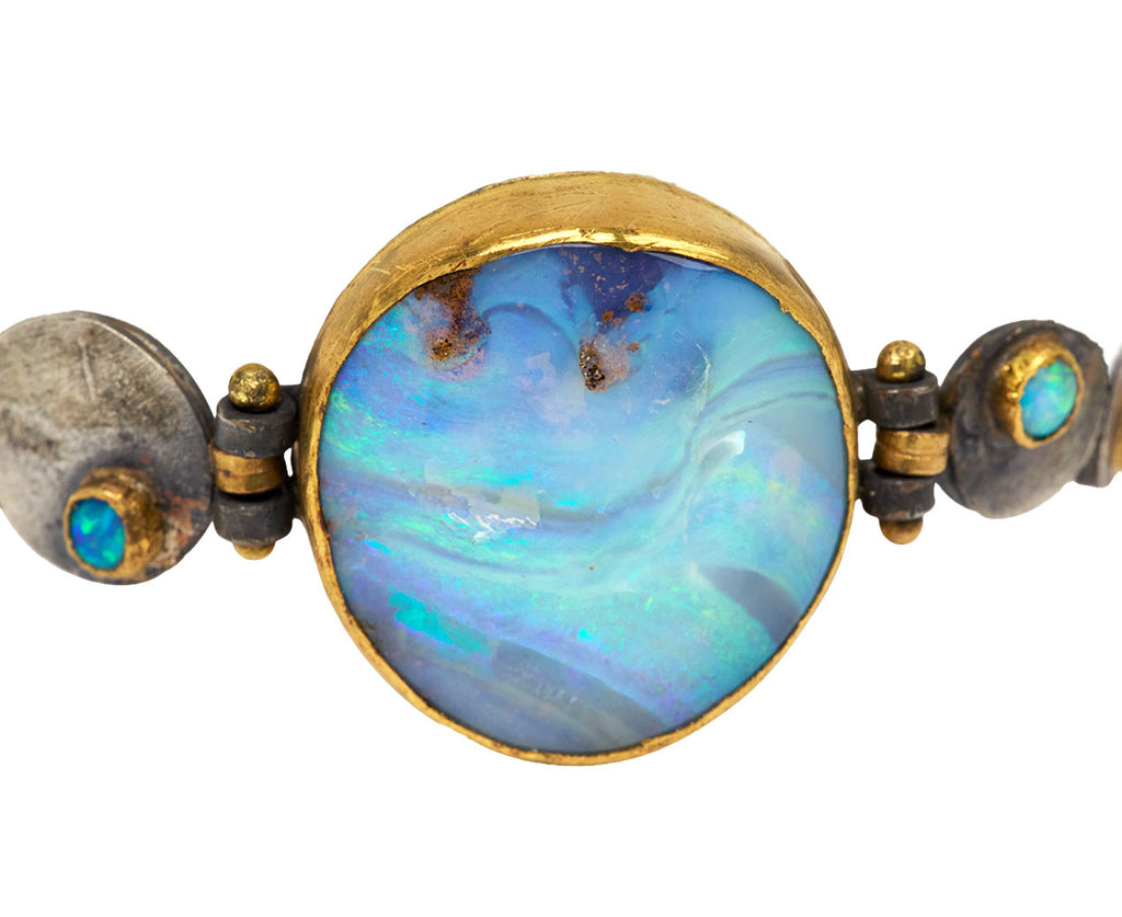 Flashy Australian and Silver Squash Bracelet