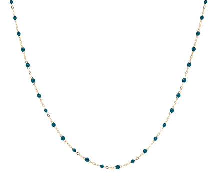Gigi Clozeau Short Jungle Green Resin Beaded Necklace