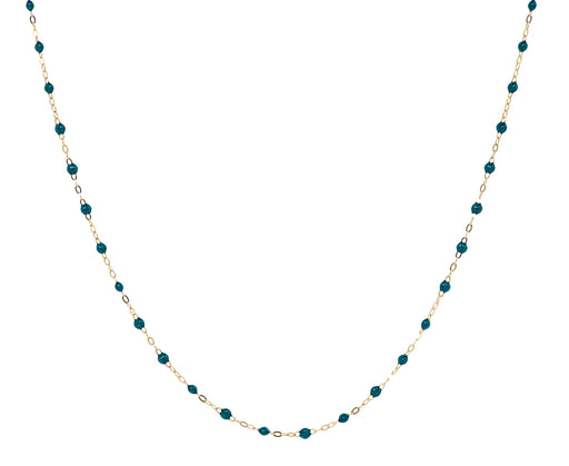 Gigi Clozeau Short Jungle Green Resin Beaded Necklace