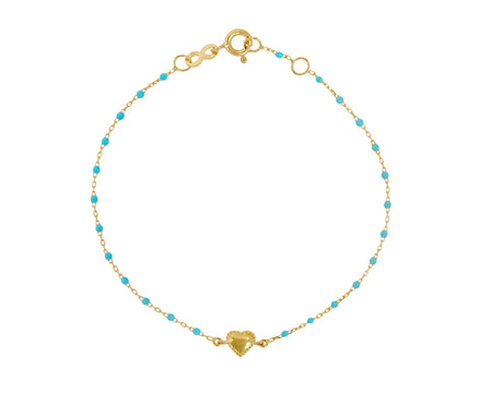 Gigi Clozeau Turquoise Resin Lucky Heart Bracelet