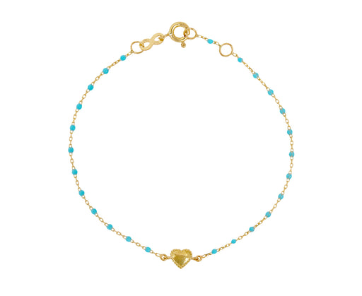 Gigi Clozeau Turquoise Resin Lucky Heart Bracelet