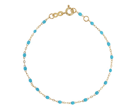 Gigi Clozeau Turquoise Blue Resin Beaded Bracelet