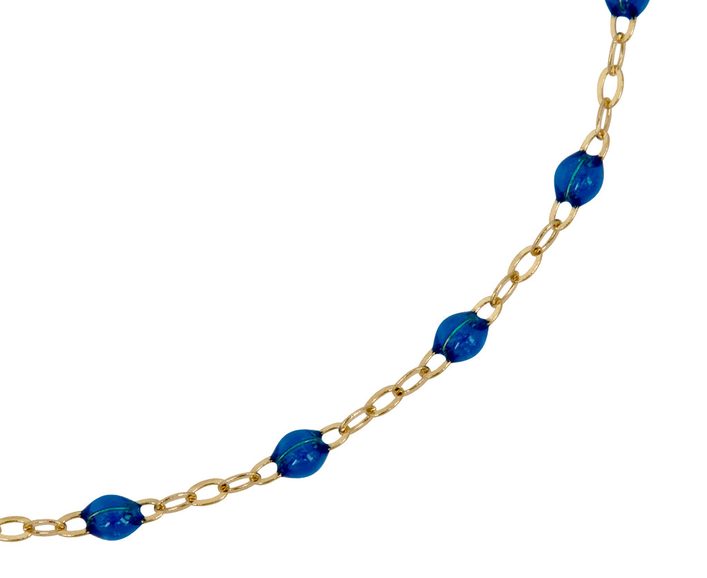 Gigi Clozeau Blue Sapphire Resin Beaded Bracelet - Closeup