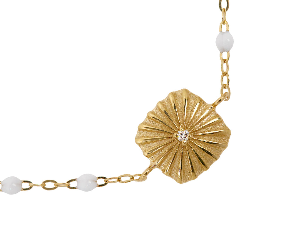 Gigi Clozeau Classic Miss Gigi Lumiere White Resin Bracelet - Closeup