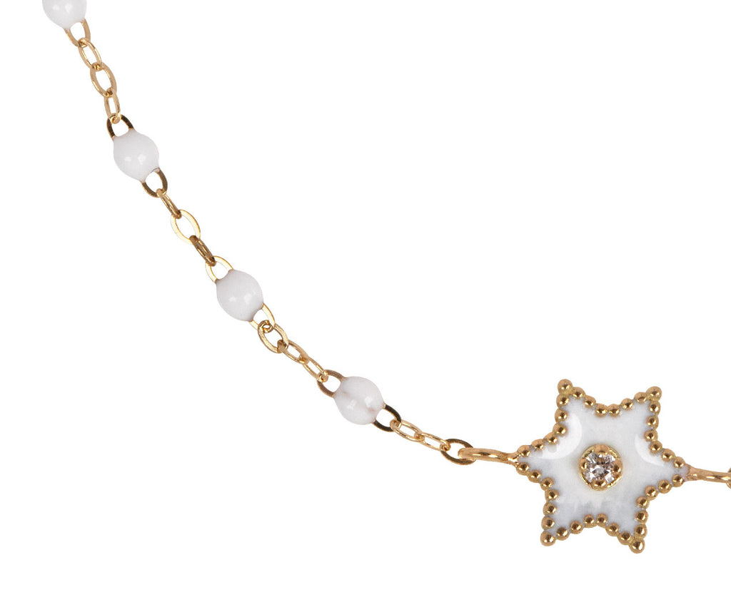 White Enamel Etoile Bracelet