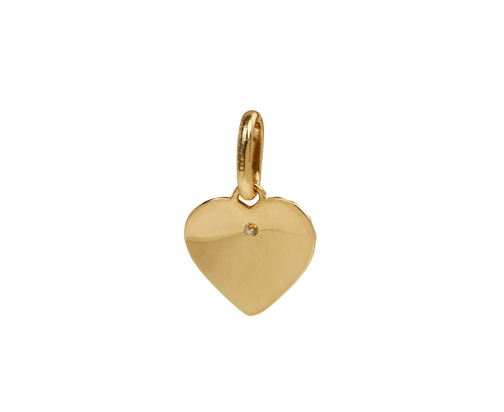 Gigi Clozeau Classic Poppy Heart Lumiere Pendant - Back View