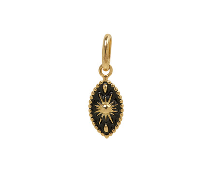Black Enamel Classic Karma Pendant ONLY