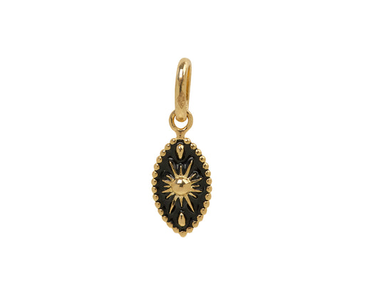 Black Enamel Classic Karma Pendant ONLY