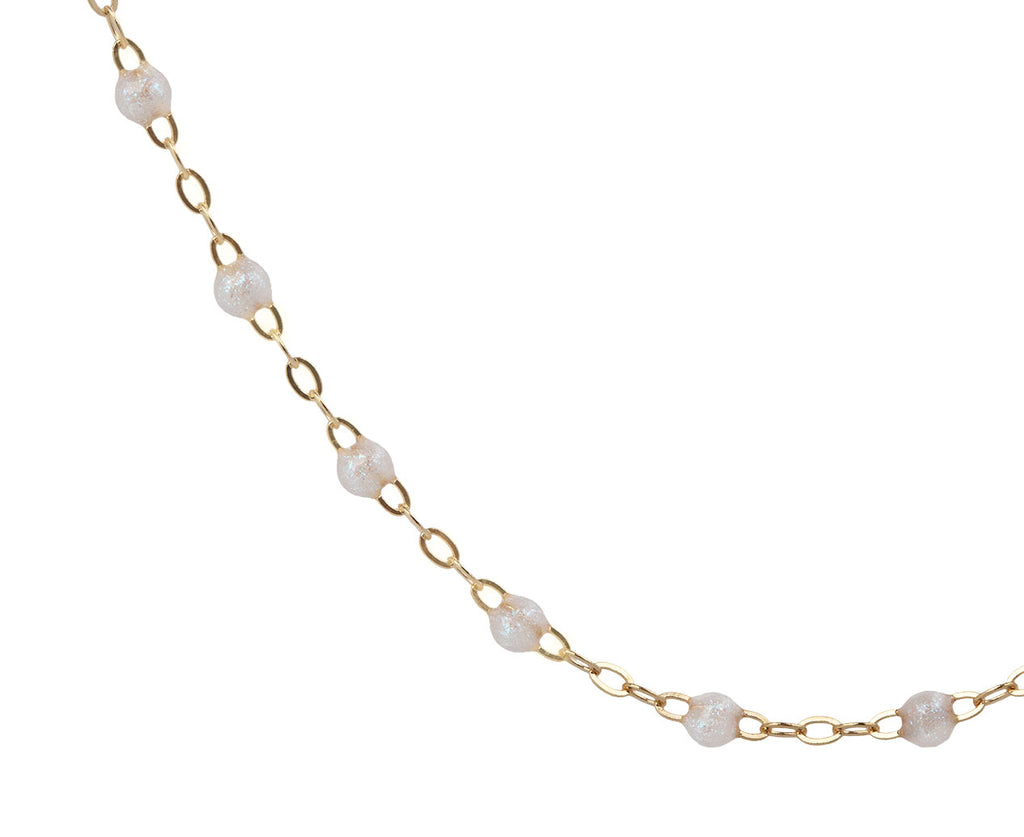 Gigi Clozeau Short Opal Resin Beaded Necklace - Closeup