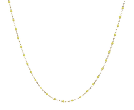 Gigi Clozeau Short Mimosa Resin Beaded Necklace