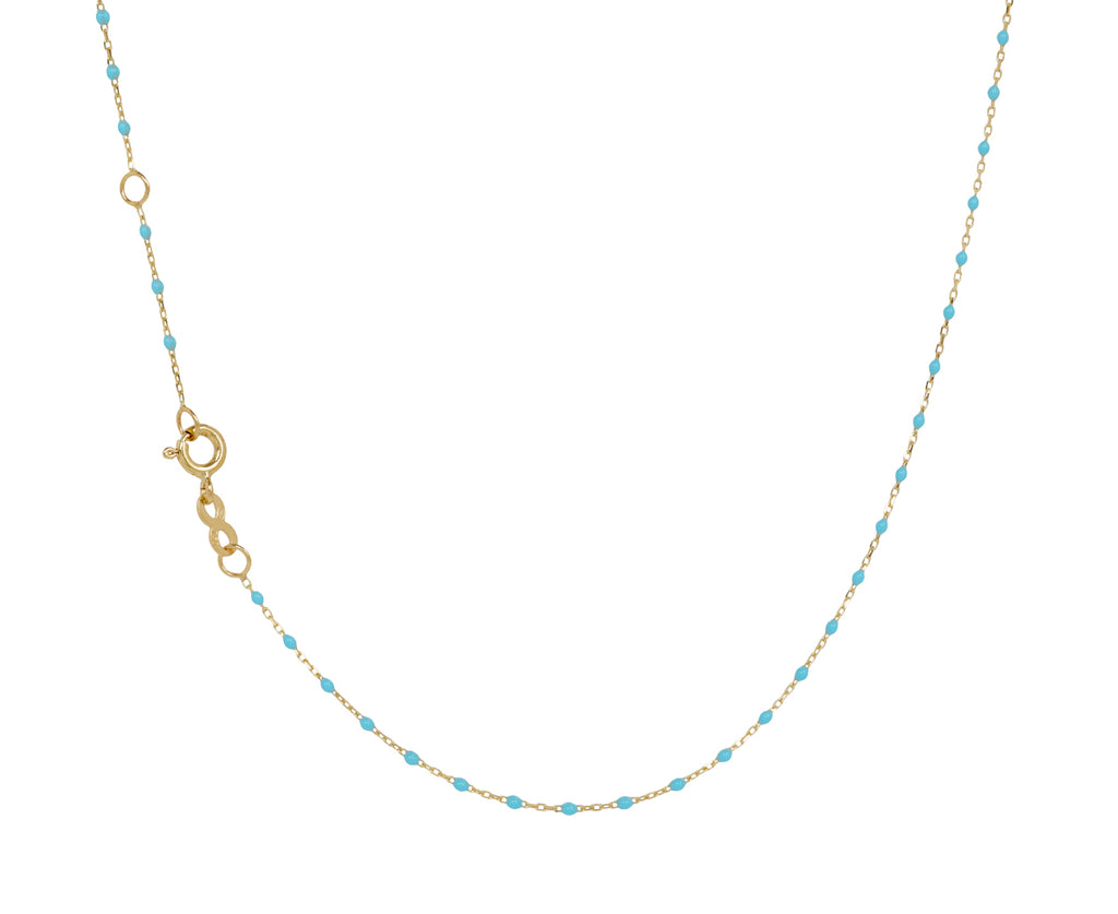Gigi Clozeau Turquoise Resin Mini Star Pendant Necklace - closure