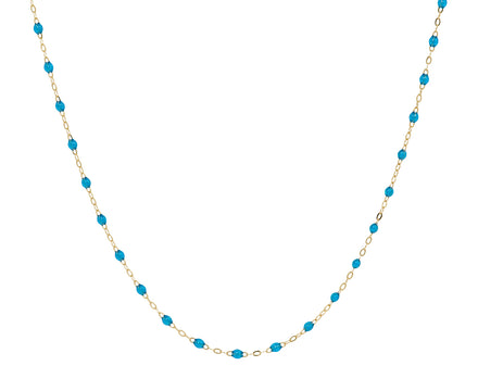 Gigi Clozeau Short Azur Resin Beaded Necklace