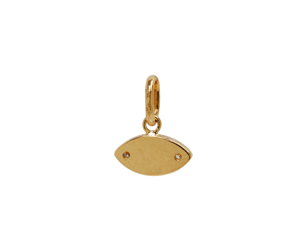 Lapis and Diamond Evil Eye Charm Pendant ONLY