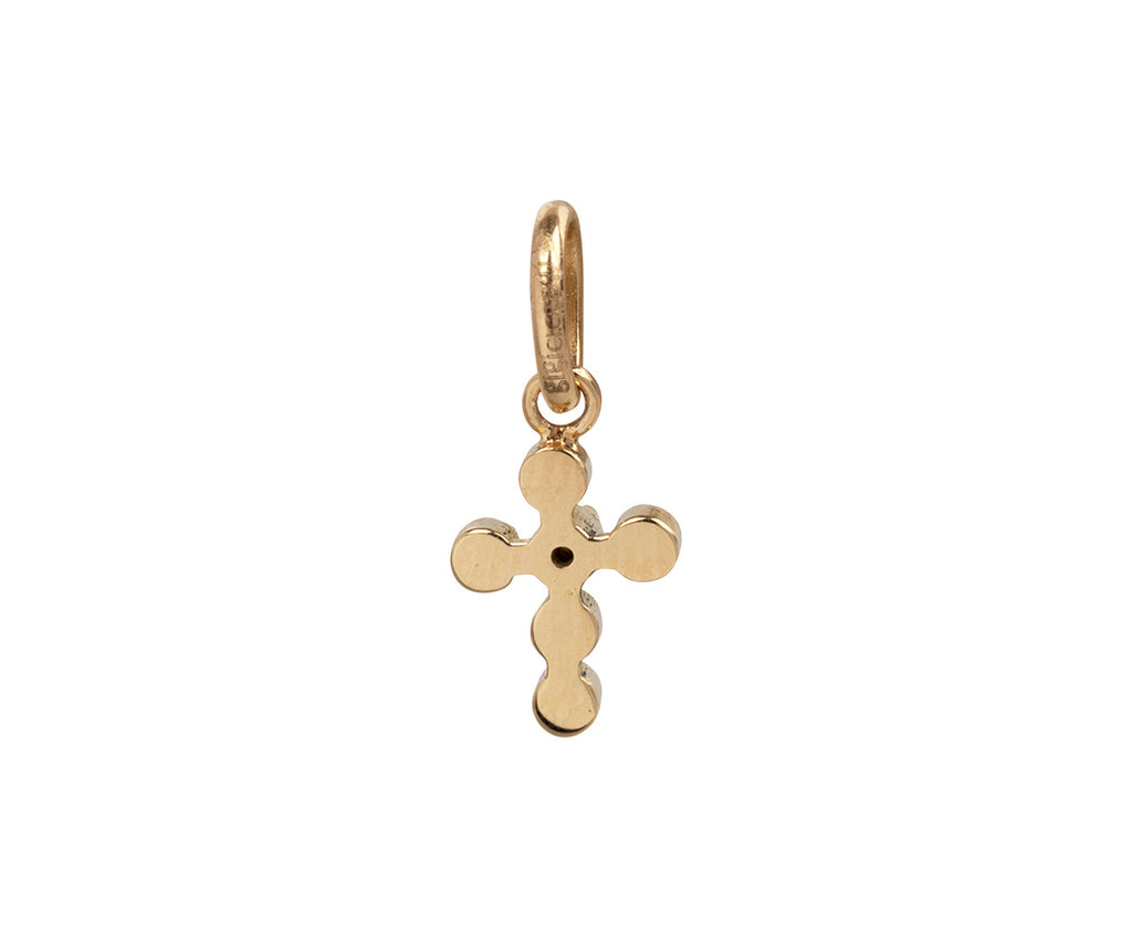 Gigi Clozeau Opal Pearled Mini Gigi Cross Pendant ONLY - Back