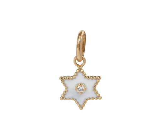 Gigi Clozeau White Enamel Etoile Pendant ONLY