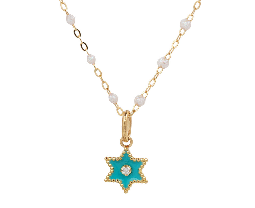 Gigi Clozeau Green Mini Gigi Etoile Pendant ONLY- Closeup