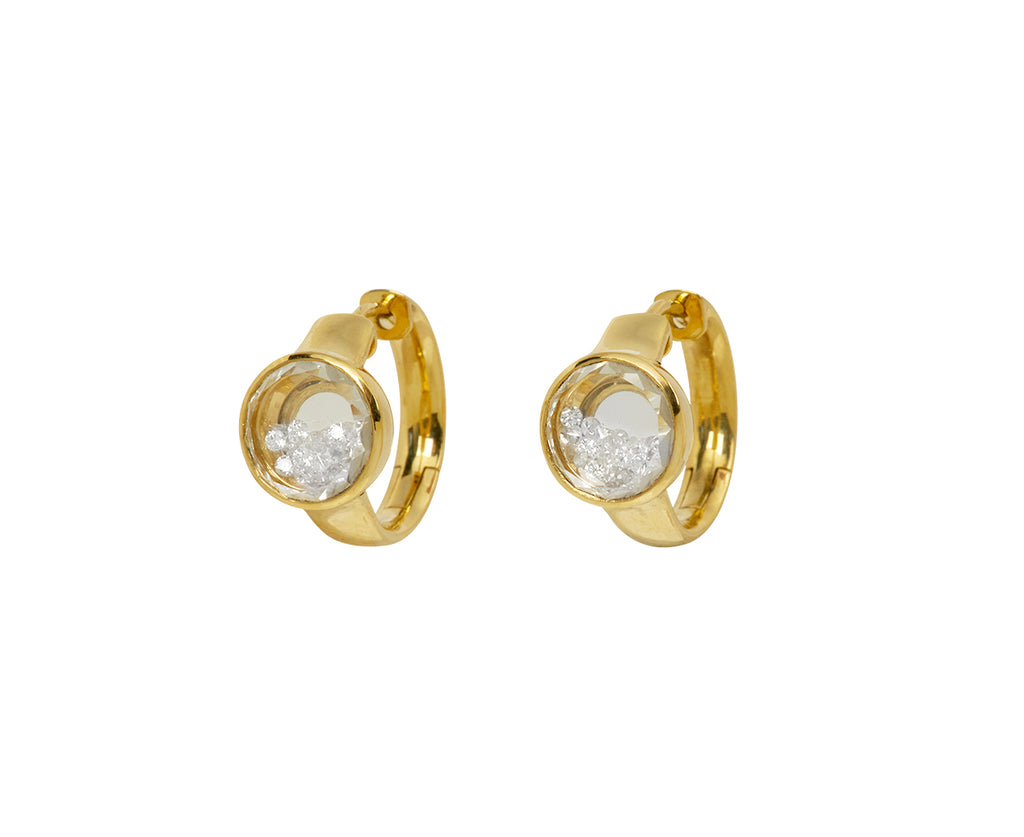 Diamond Kaleidoscope Shaker Hoop Earrings