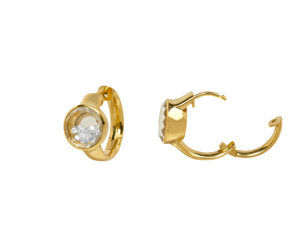 Diamond Kaleidoscope Shaker Hoop Earrings