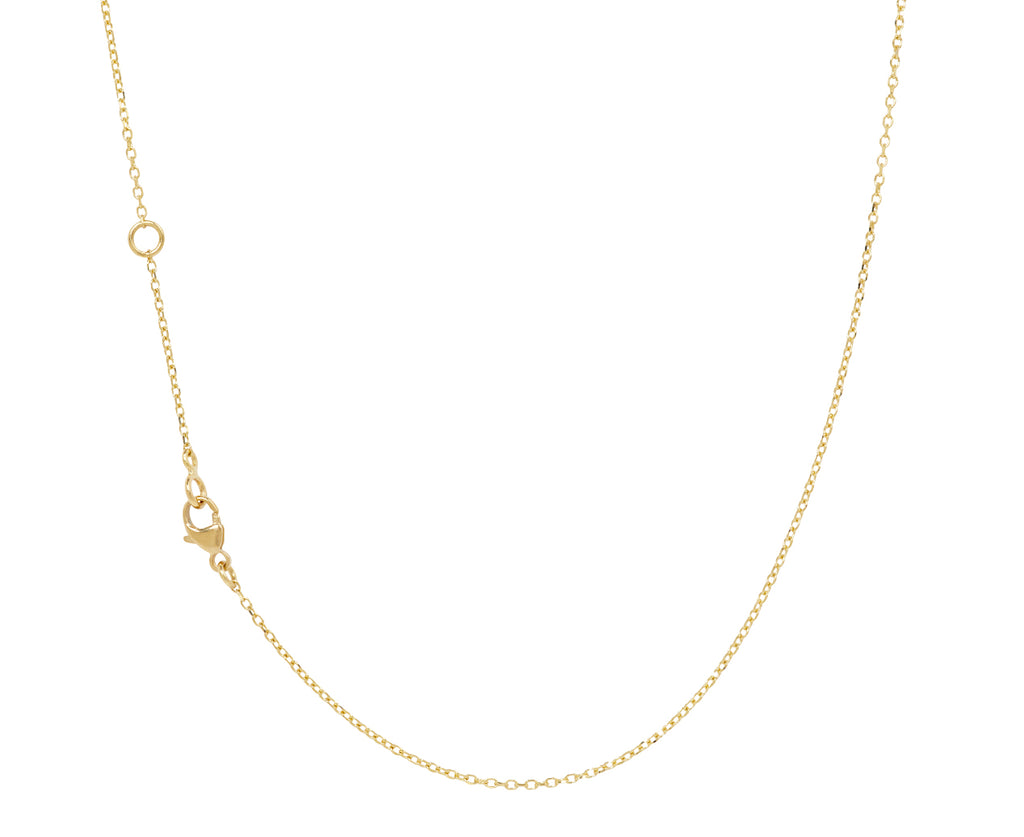 Small Triangle White Sapphire Kaleidoscope Shaker Pendant Necklace