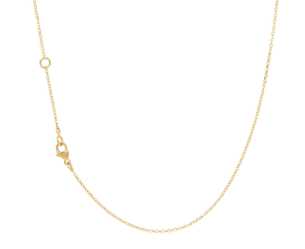 Small Rectangle White Sapphire Kaleidoscope Shaker Pendant Necklace