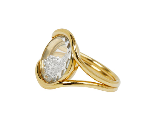 Moritz Glik White Diamond Kaleidoscope Shaker Ring