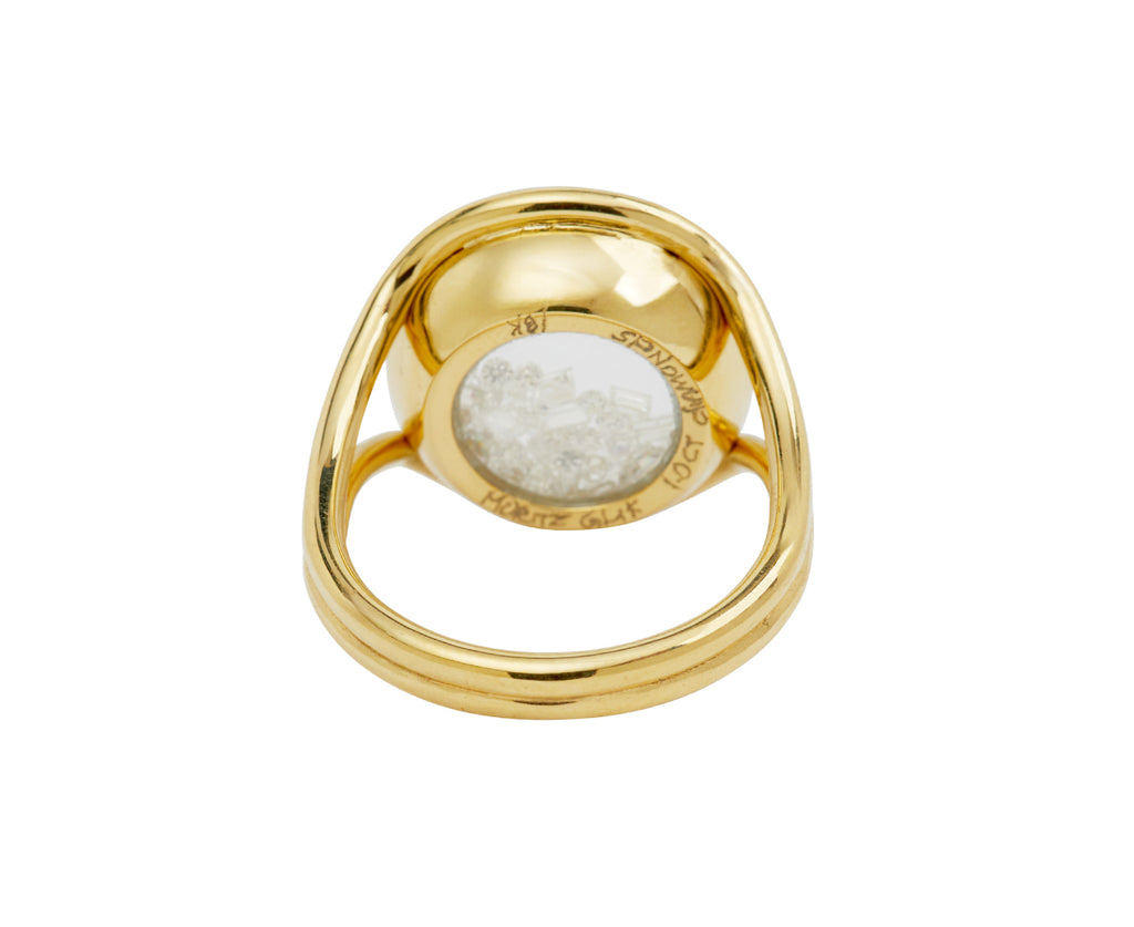 Round White Diamond Kaleidoscope Shaker Ring