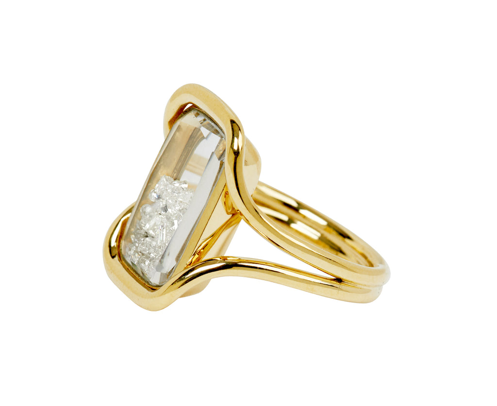 Moritz Glik Diamond Kaleidoscope Shaker Ring Side