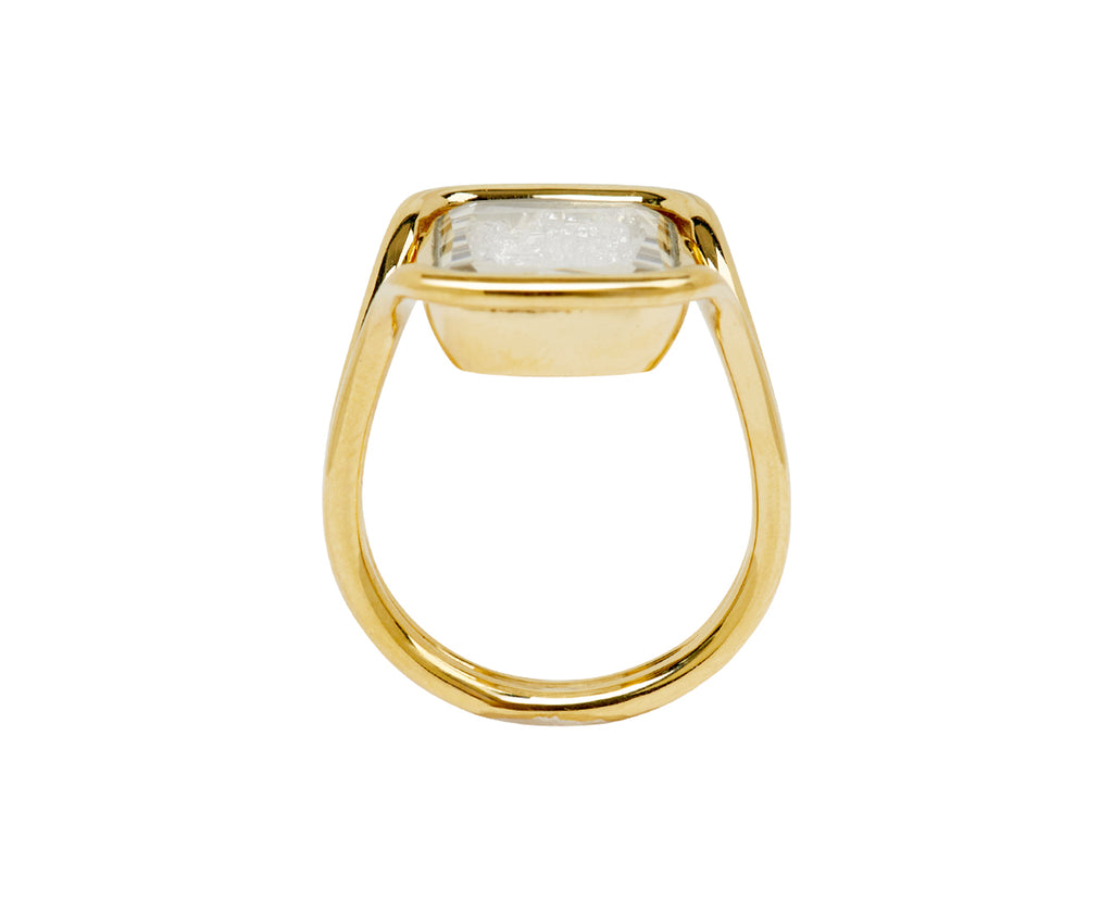 Rectangular Diamond Kaleidoscope Shaker Ring