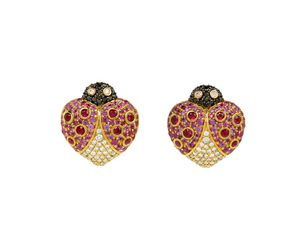 Lady Love Button Stud Earrings