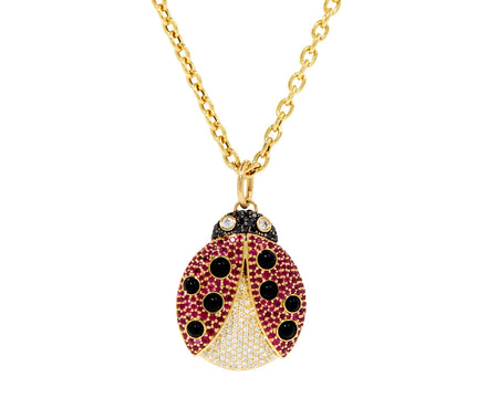 Lady Bug Pendant Necklace