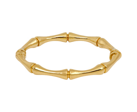 Gold Bamboo Bangle Bracelet