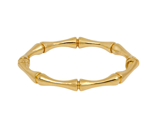 Gold Bamboo Bangle Bracelet