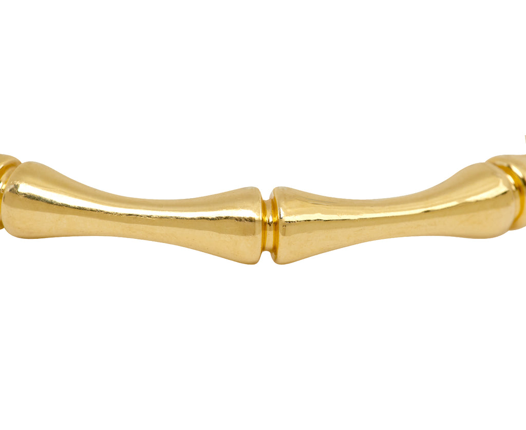 Gold Bamboo Bangle Bracelet