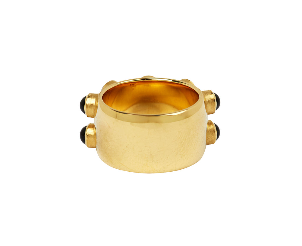 Onyx Trio Stone Cabochon Cigar Band