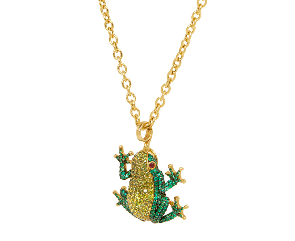 Emerald Frog Pendant Necklace - TWISTonline 