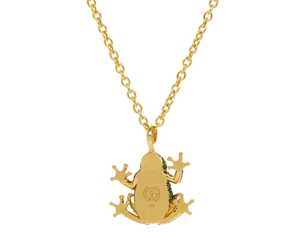 Emerald Frog Pendant Necklace - TWISTonline 