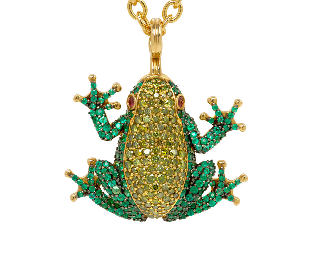 Emerald Frog Pendant Necklace - TWISTonline 