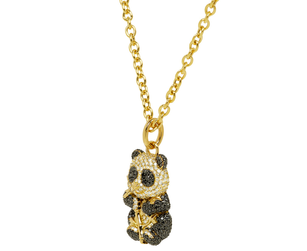 Diamond Panda Pendant Necklace