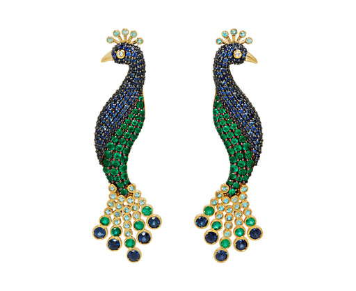 Prince Peacock Earrings - TWISTonline 