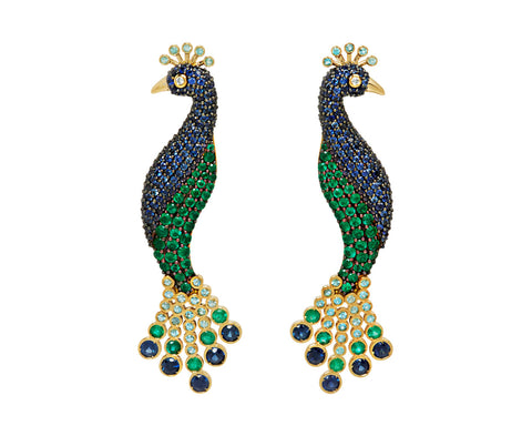 Prince Peacock Earrings - TWISTonline 