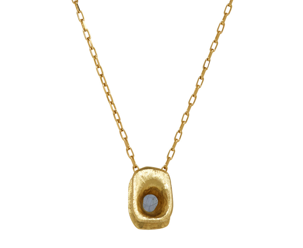 Fraser Hamilton Asesedwa Blue Sapphire Pendant Necklace - Back View