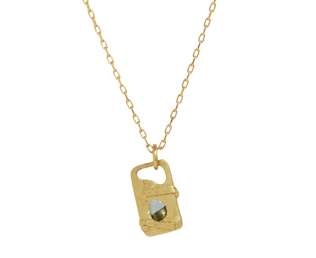 Fraser Hamilton Asesedwa Green Sapphire Pendant Necklace - Back View