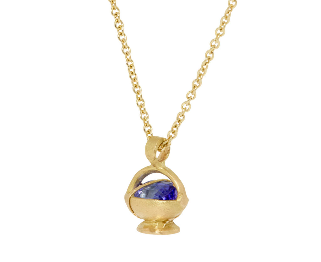 Fraser Hamilton Tanzanite Azure Pendant Necklace - Angled View