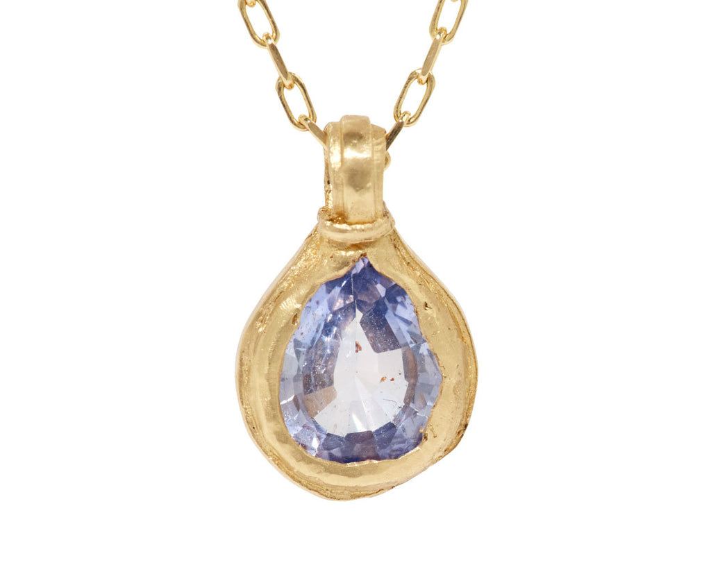 Fraser Hamilton Lilac Sapphire Blossom Pendant Necklace - Closeup