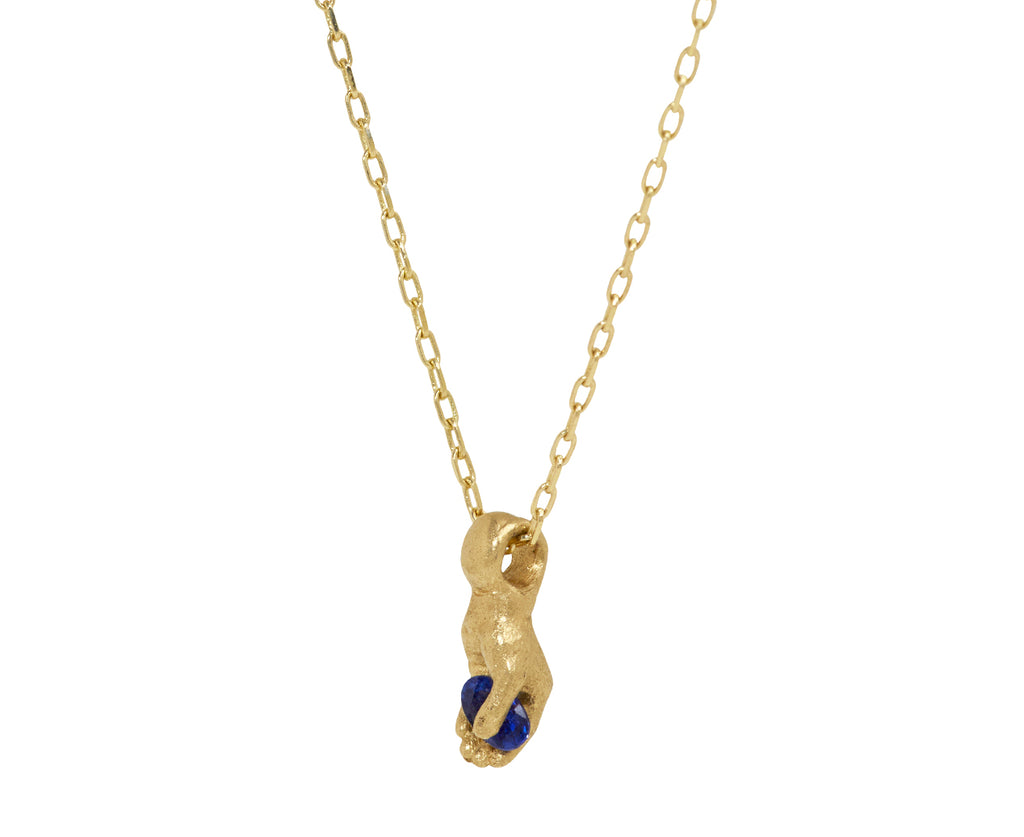 Fraser Hamilton Sapphire Blue Zing Pendant Necklace - Side View