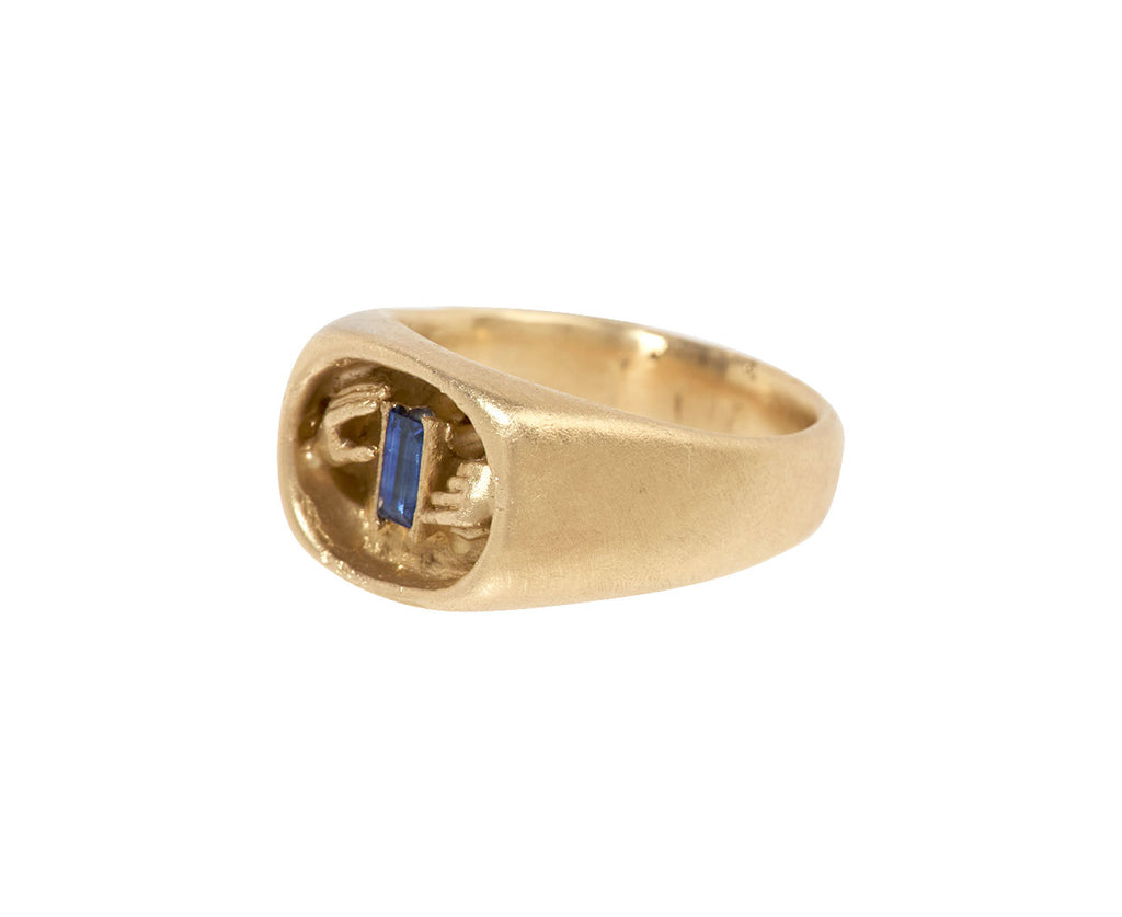 Fraser Hamilton Sapphire Dress Ring - Angled View
