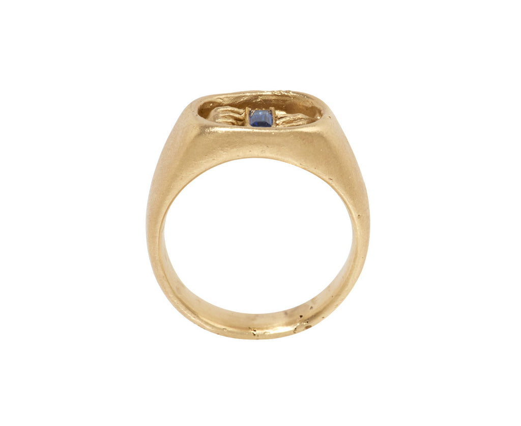 Fraser Hamilton Sapphire Dress Ring - Top Down View