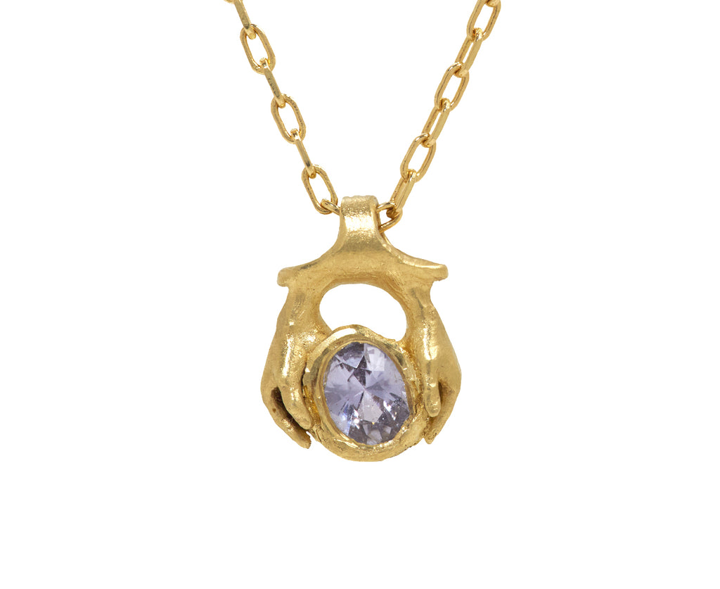 Fraser Hamilton Grey Spinel Hendrix Pendant Necklace - Closeup